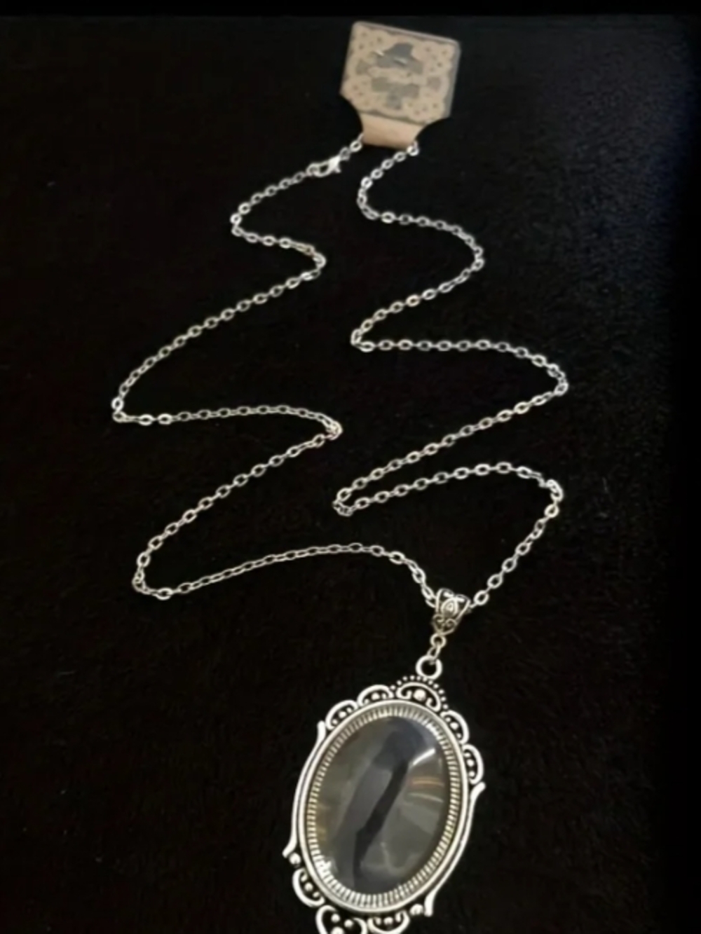 ❤️K $10 Each Or Bundle 4/$20 Silver-Tone Oval Pendant Magnifying Necklace